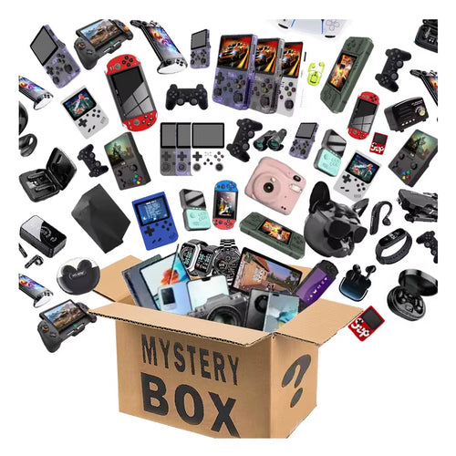 Family Festival Lucky Mystery Box Surprise 3C Win Random Novelty Gift Present for Handheld Game Players Surprising Blind Boxes