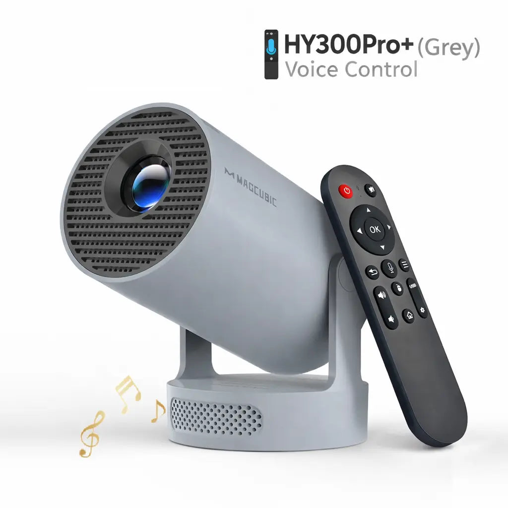 [US Warehouse] Magcubic Hy300Pro Projector 290ANSI Android 14 Dual Wifi6 8K 4K Decode Auto Keystone Correction Wireless BT5.4 130"Screen 1280*720P Built-In Speaker Allwinnerh726 Mini Portable Outdoor Gift Projectors for Bedroom#Summerwins #Dealsforyoudays