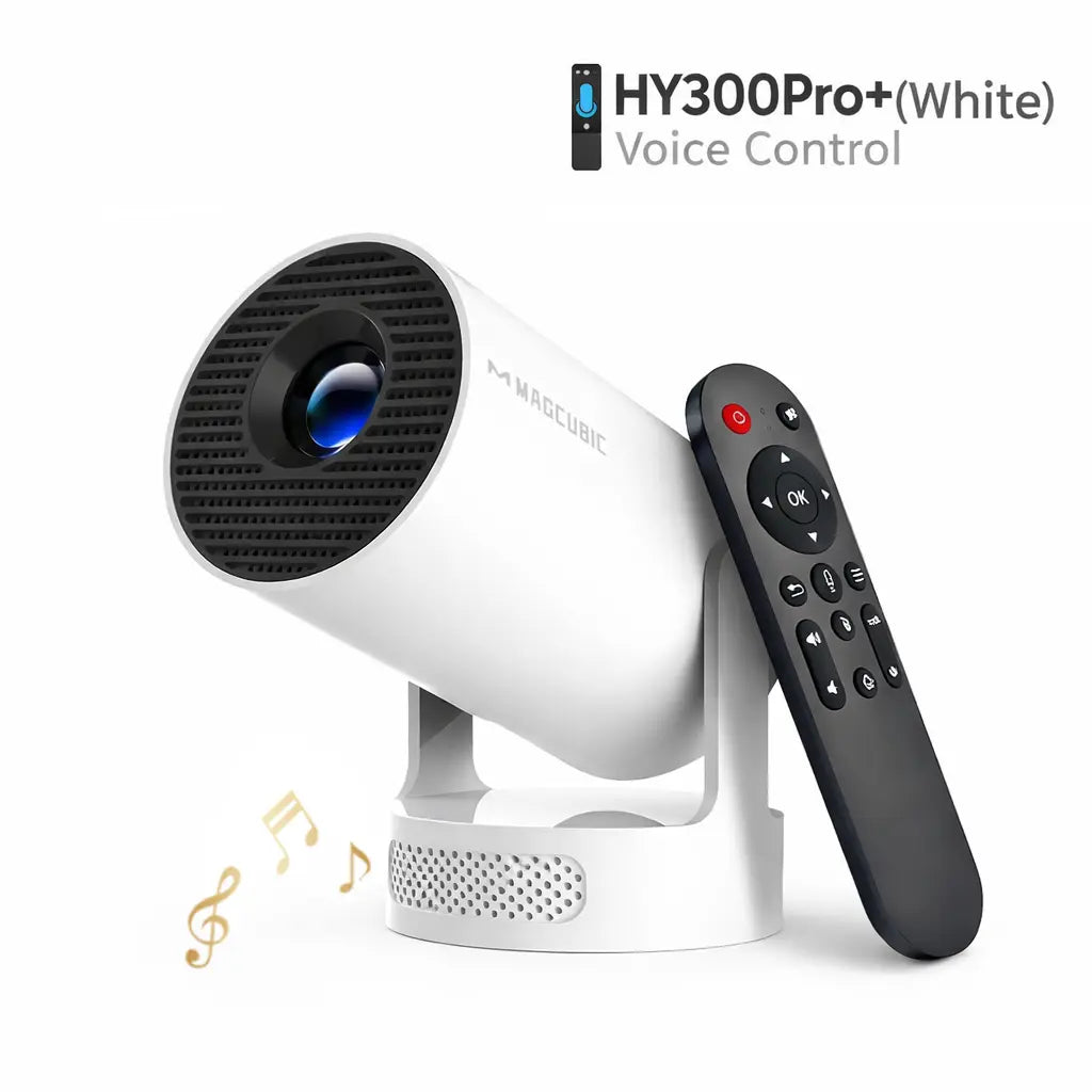 [US Warehouse] Magcubic Hy300Pro Projector 290ANSI Android 14 Dual Wifi6 8K 4K Decode Auto Keystone Correction Wireless BT5.4 130"Screen 1280*720P Built-In Speaker Allwinnerh726 Mini Portable Outdoor Gift Projectors for Bedroom#Summerwins #Dealsforyoudays
