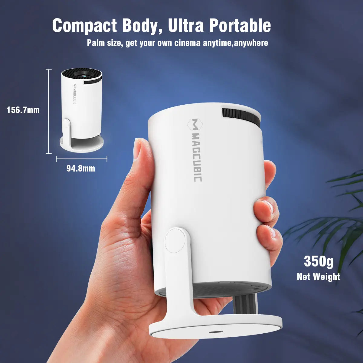 [US Warehouse] Magcubic Hy300Pro Projector 290ANSI Android 14 Dual Wifi6 8K 4K Decode Auto Keystone Correction Wireless BT5.4 130"Screen 1280*720P Built-In Speaker Allwinnerh726 Mini Portable Outdoor Gift Projectors for Bedroom#Summerwins #Dealsforyoudays