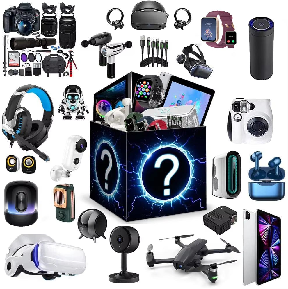 Family Festival Lucky Mystery Box Surprise 3C Win Random Novelty Gift Present for Handheld Game Players Surprising Blind Boxes