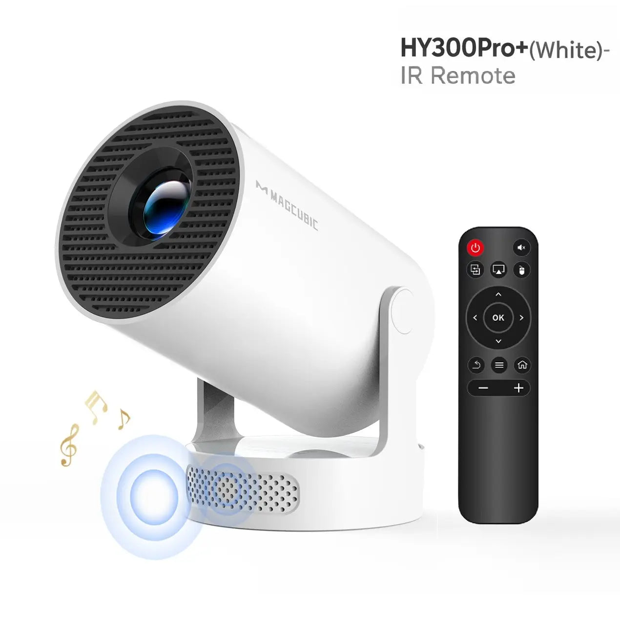 [US Warehouse] Magcubic Hy300Pro Projector 290ANSI Android 14 Dual Wifi6 8K 4K Decode Auto Keystone Correction Wireless BT5.4 130"Screen 1280*720P Built-In Speaker Allwinnerh726 Mini Portable Outdoor Gift Projectors for Bedroom#Summerwins #Dealsforyoudays